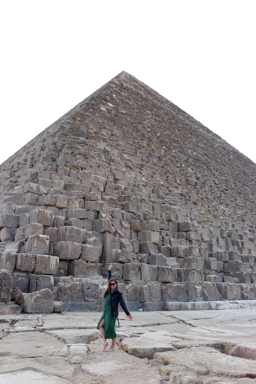 Kelly Posing with The Great Pyramid of Giza