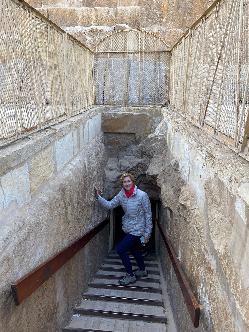 Mom Entering The Great Pyramid of Giza