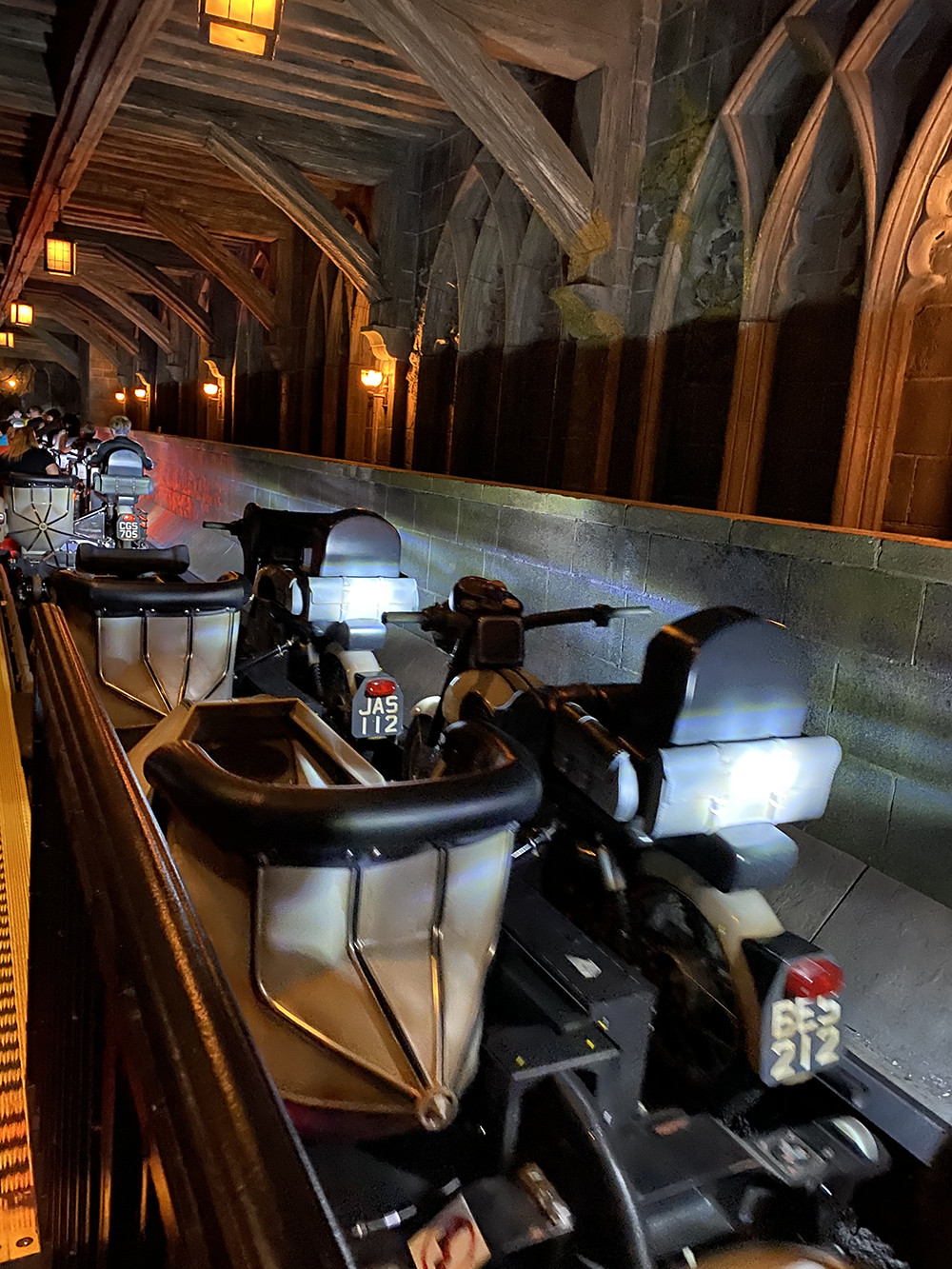 Seats on Hagrid's Magical Creatures Motorbike Adventure