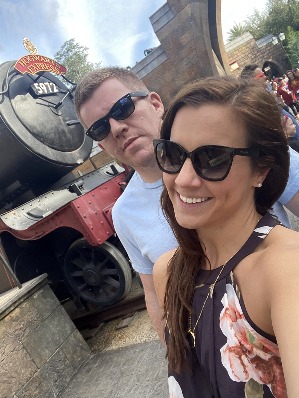 Selfie Outside the Hogwarts Express