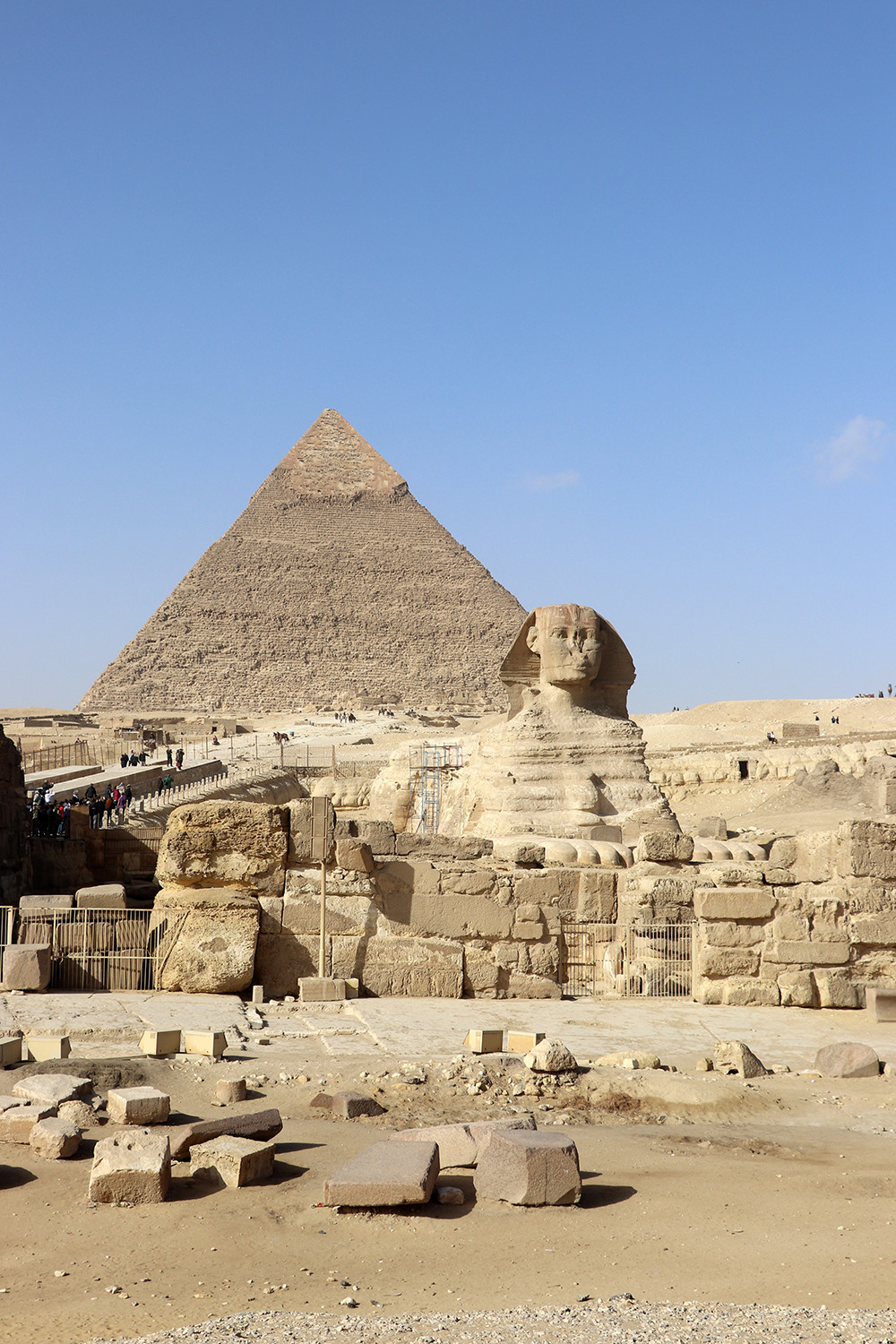 The Great Sphinx of Giza and the Egyptians Pyramids