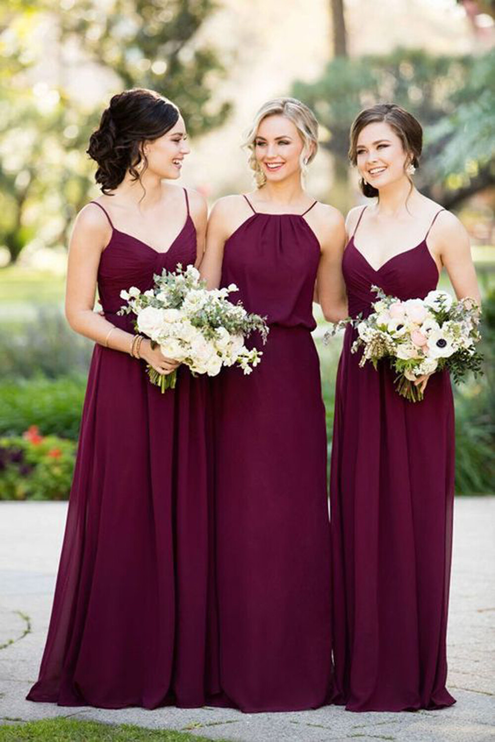 Burgundy Bridesmaid Dresses