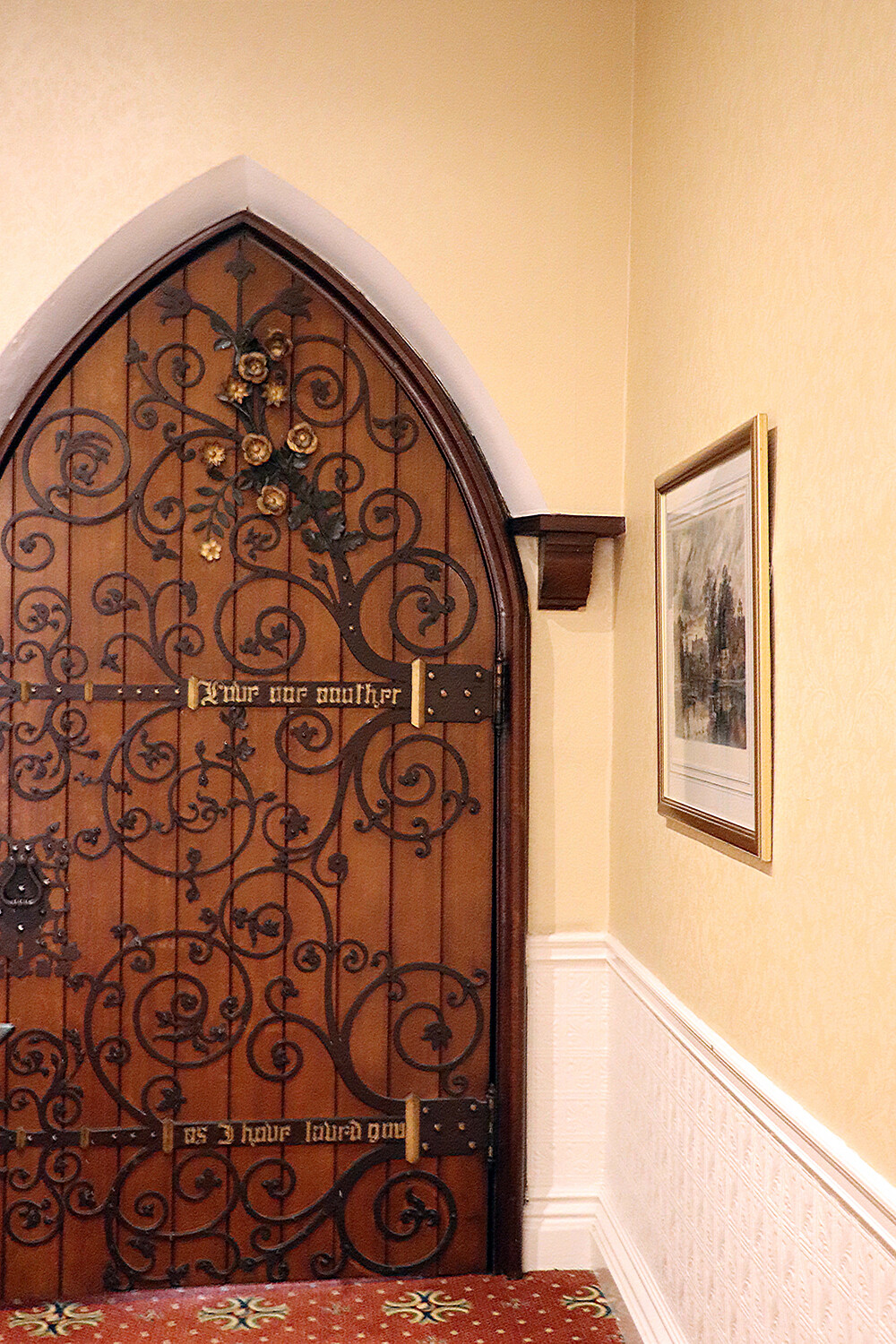 British Chapel door made by William Haslam for 1851 Great Exhibition
