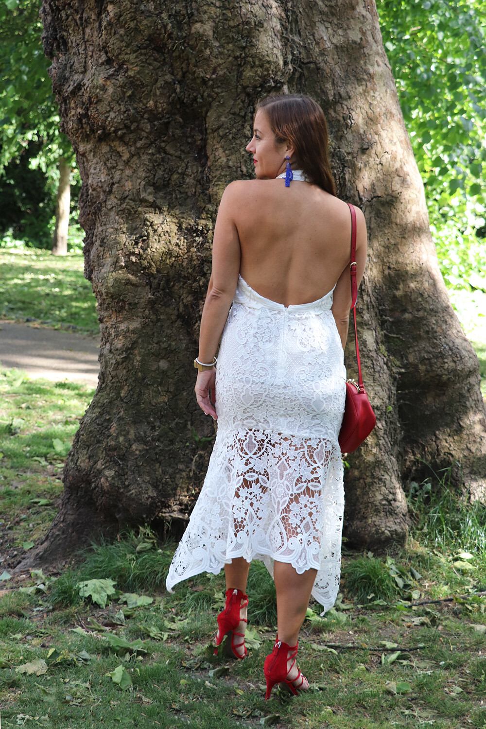 Open Back Lace Dress
