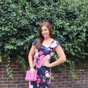 Roman Originals Floral Cold Shoulder Scuba Dress in London