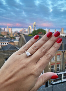 Sparkles and Shoes - Engagement Ring from J Birnbach Jewelers in London