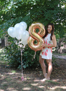 Birthday Shoot in White Floral Summer Playsuit from Amazon Fashion