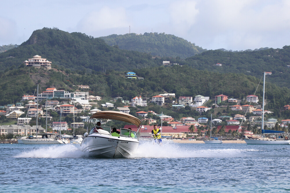 Mark Water Skiing by Castries St Lucia
