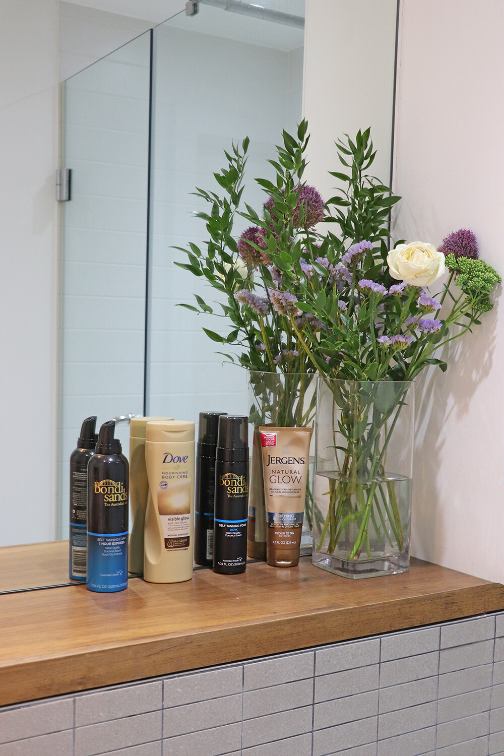 My Favorite Self Tanning Products from Jergens Dove and Bondi Sands