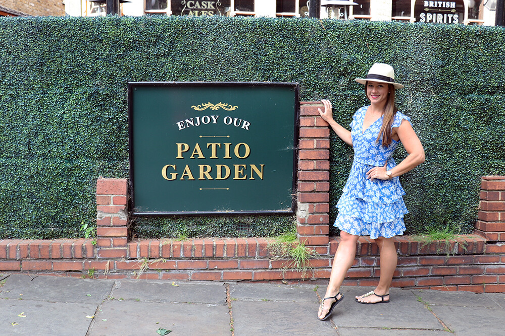 The London Blogger in Oasis Barcelona Floral Mini Dress from John Lewis