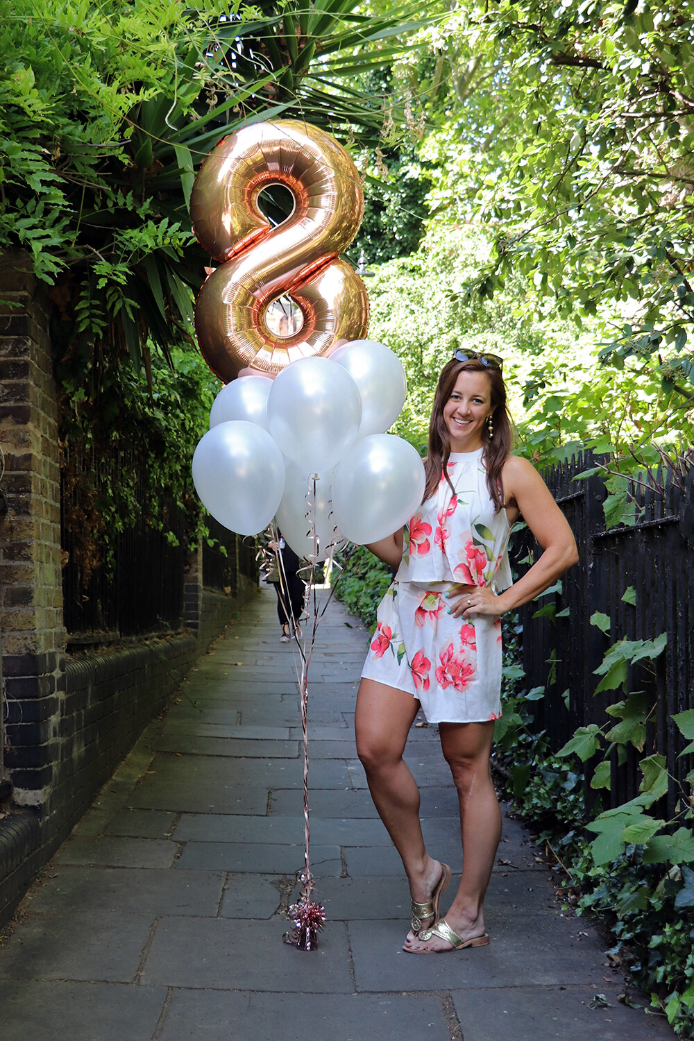 White Playsuit for 8th Blogger Birthday Shoot