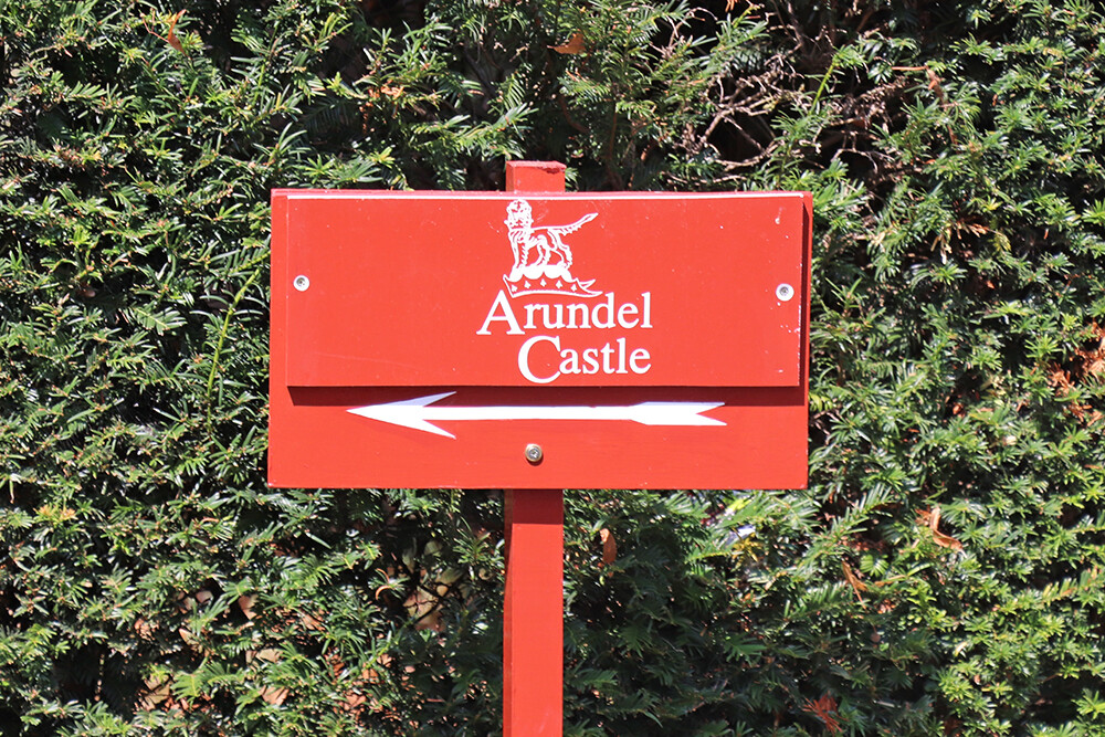 Arundel Castle Sign