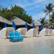 Beach Chairs at The Sandals Grande St. Lucian