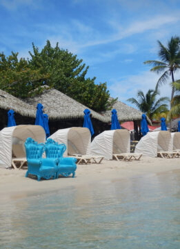 Beach Chairs at The Sandals Grande St. Lucian