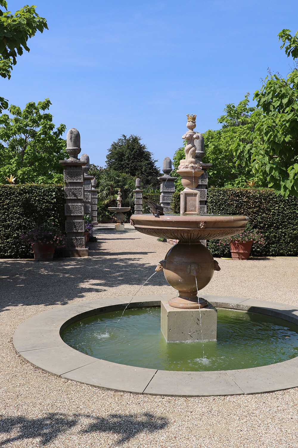 Fountain in Arundel Castle Gardens