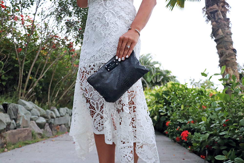White Lace for Evening - Sparkles and Shoes Fashion Blog