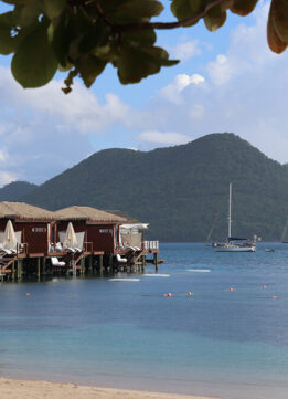 Overwater Bungalows at The Sandals Grande St. Lucian