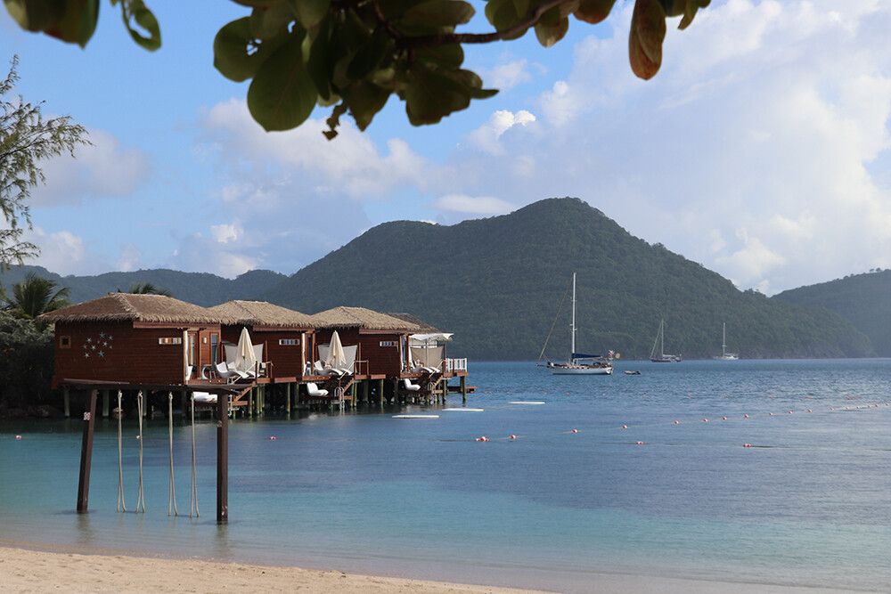 Overwater Bungalows at The Sandals Grande St. Lucian
