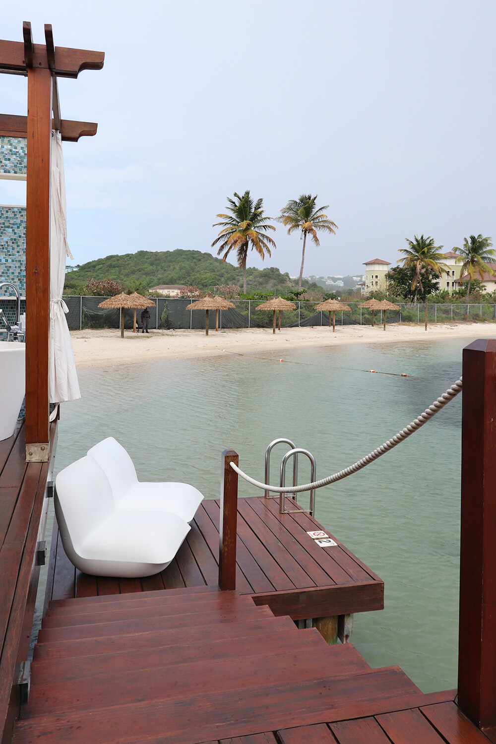 Private Dock at the Overwater Bungalows