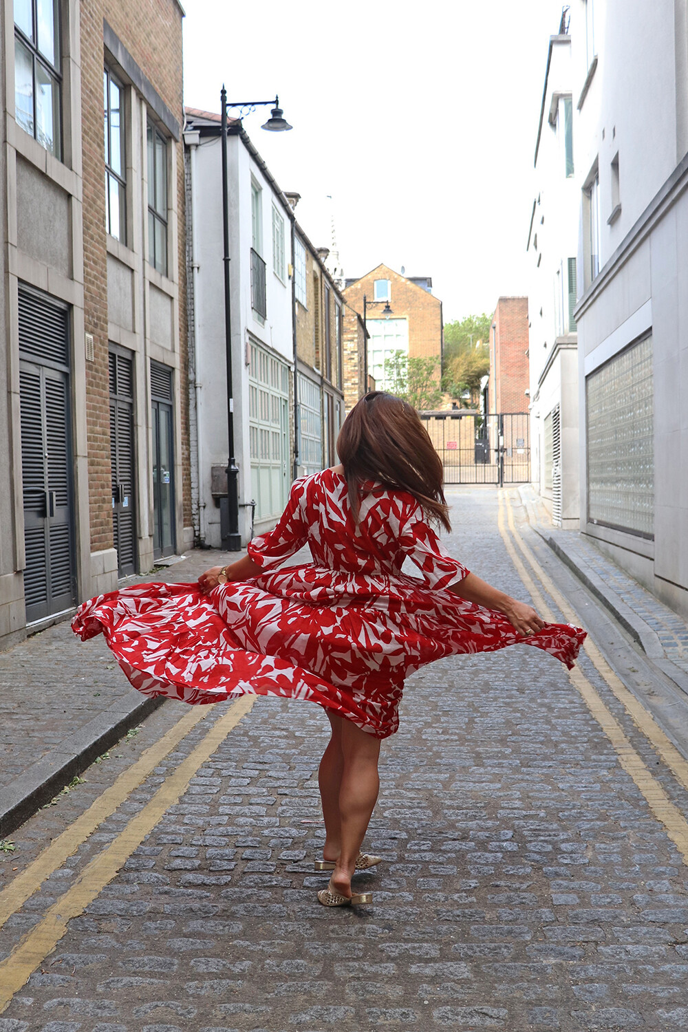Twirling in a Maxi Dress in Angel