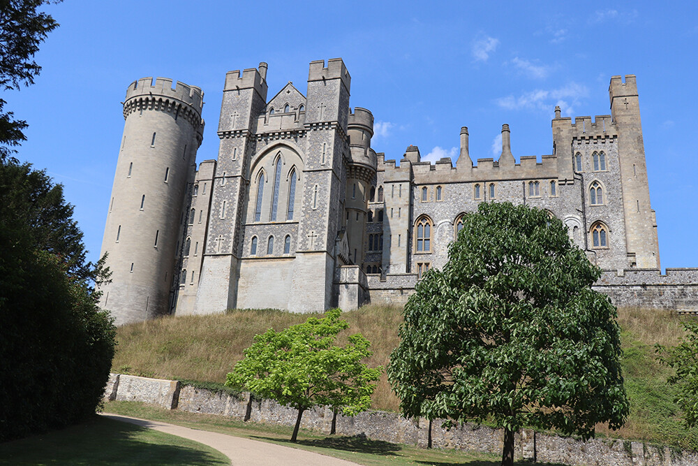 View of the Arundel Castle Gardens