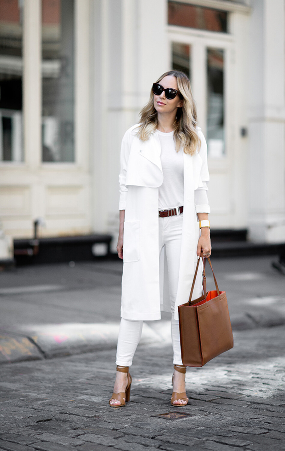 All White Outfit - Fresh (White and Tan)