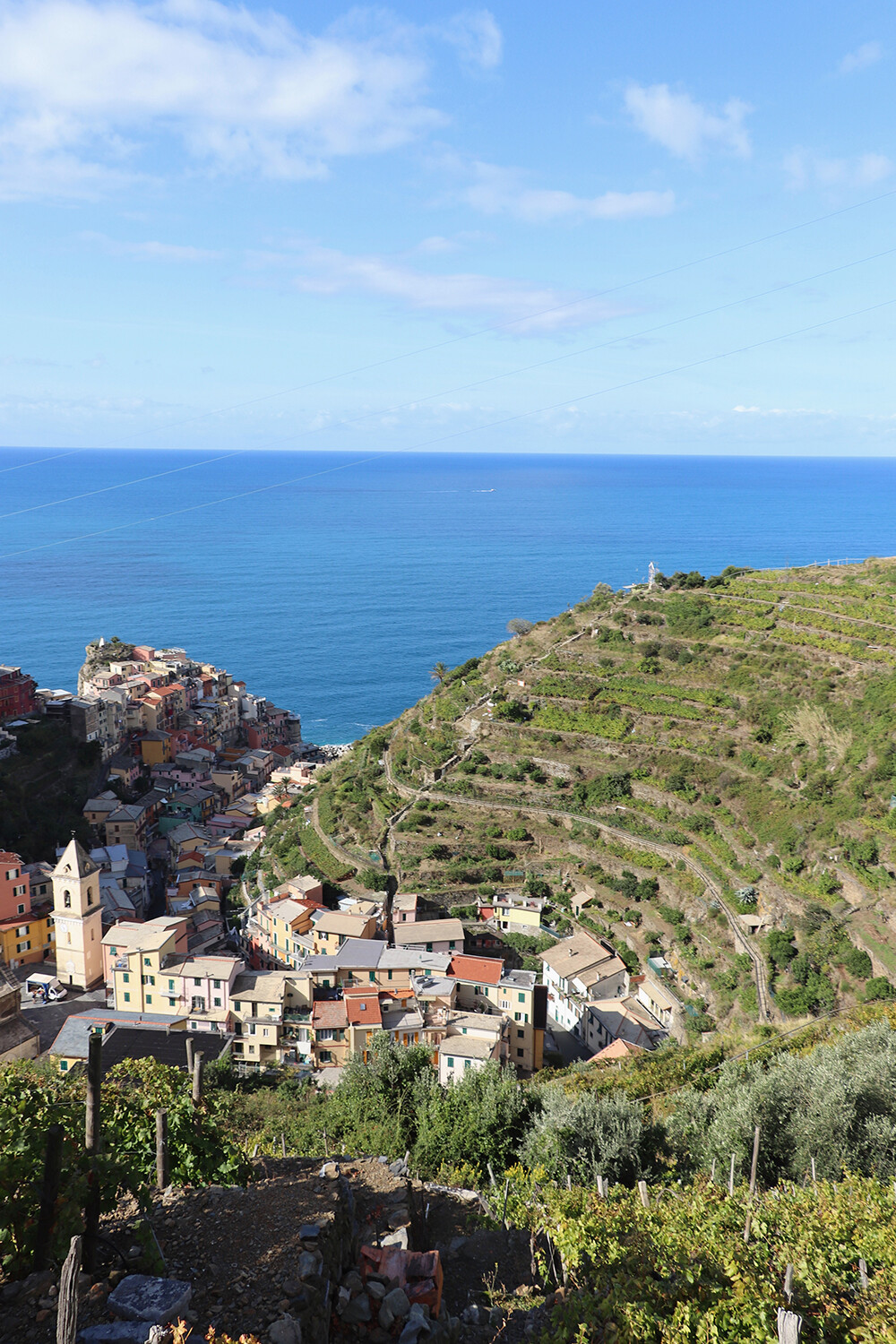 Cinque Terre Hiking - Manarola from Above