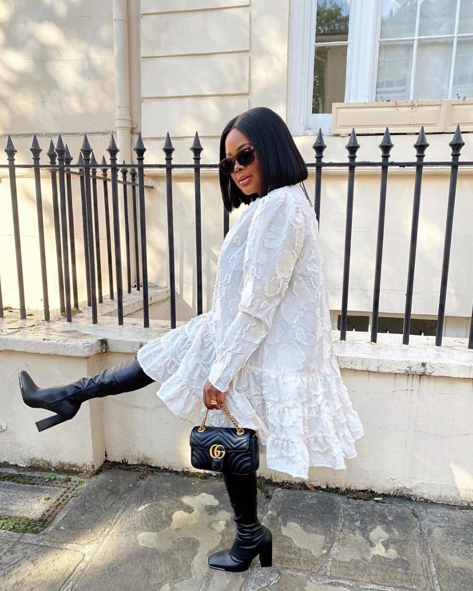 Fashion Influencer Edwige in London, England