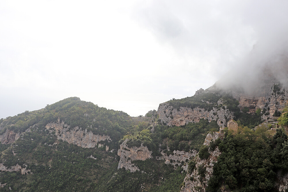 Fog on the Amalfi Coast