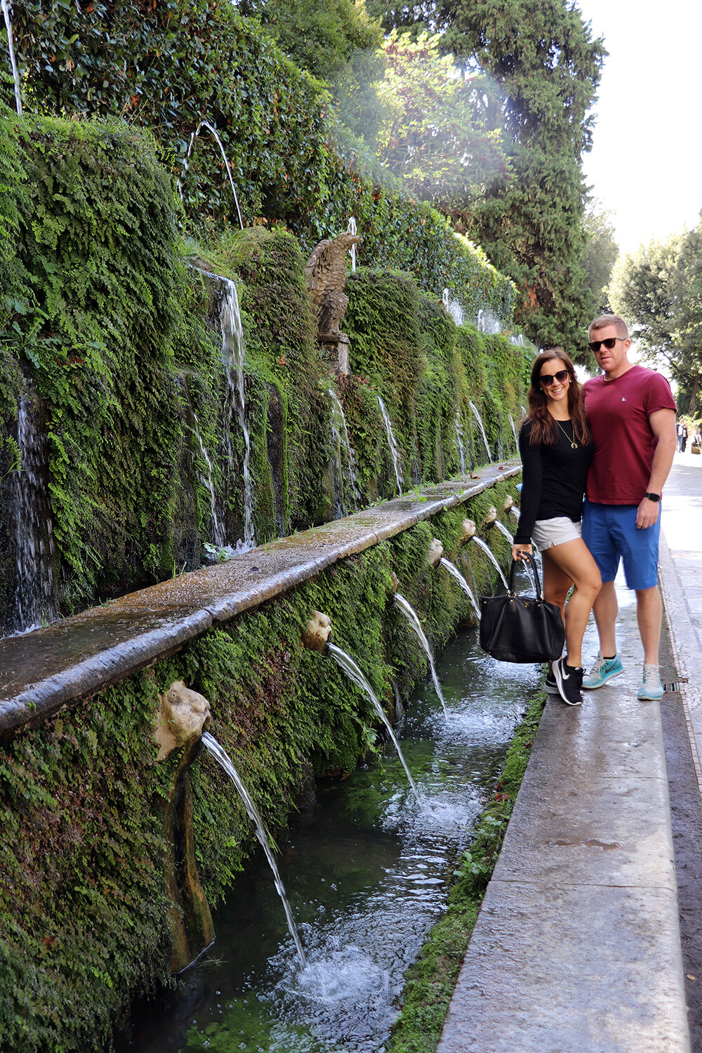 Kelly and Mark at the Hundred Fountains