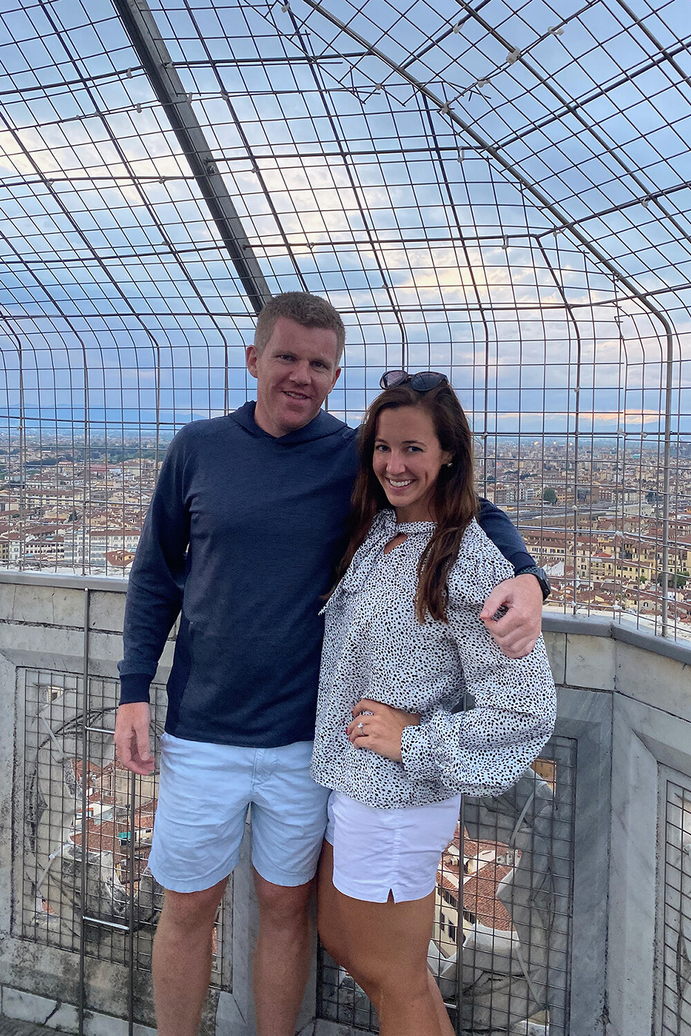 Kelly and Mark at the top of Giotto's Bell Tower