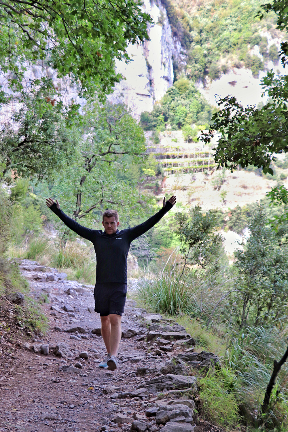 Mark Hiking in ITaly