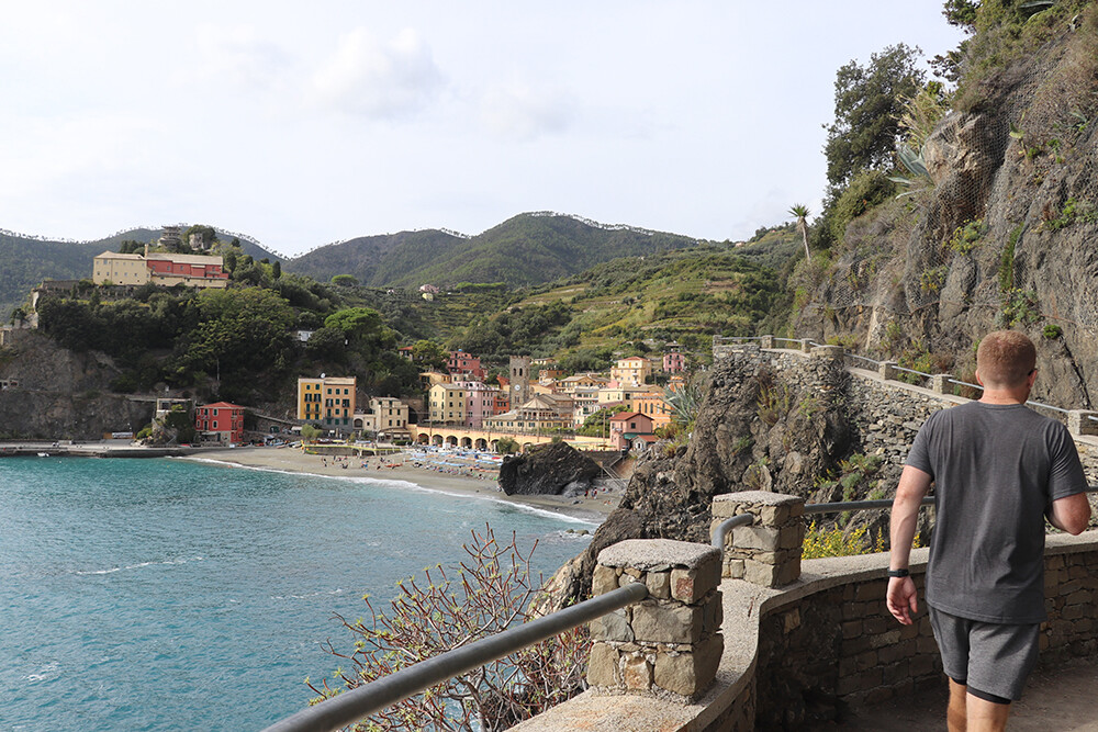 Mark Hiking to Monterosso al Mare