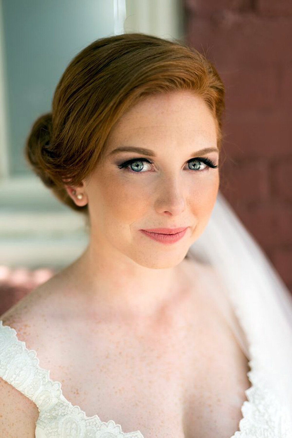 Sophia Tolli Natural Wedding Makeup for Redhead