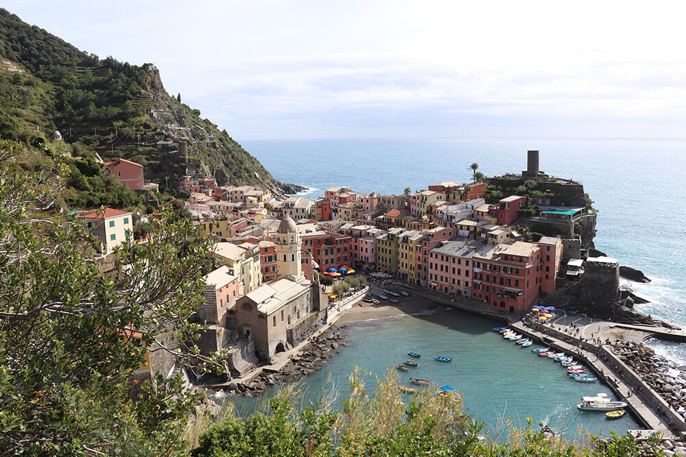 Vernazza from the Cinque Terre Hiking Trails