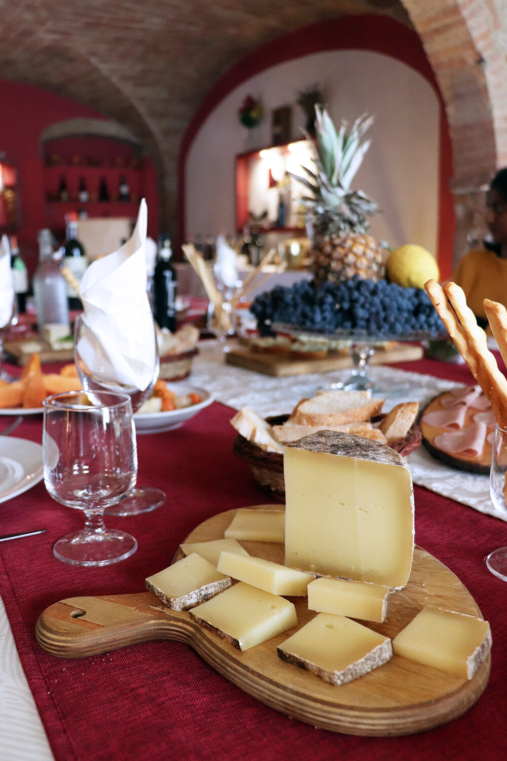 Food Spread at Fattoria Palaia Farmhouse