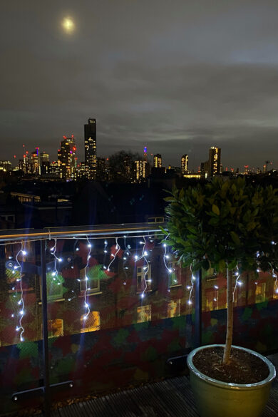Lights from our London Flat
