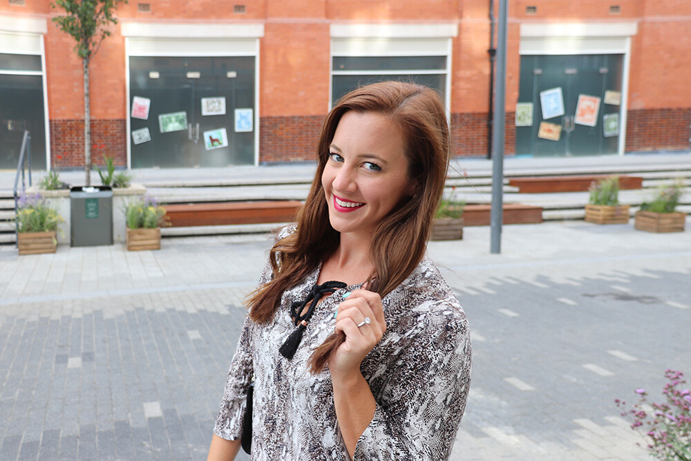 London Blogger wearing Givenchy Le Rouge Semi-Matte Lipstick