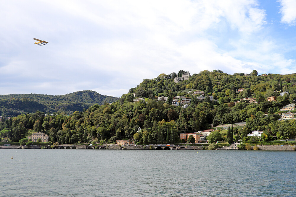 Sea Plane Taking Off on Lake Como