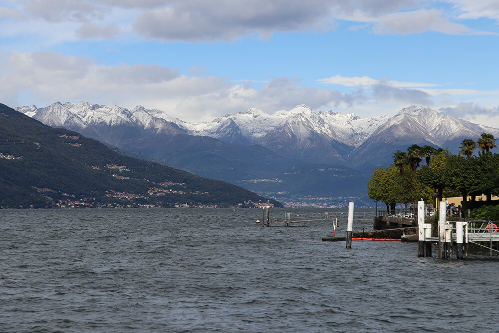Swiss Alps from Lake Como