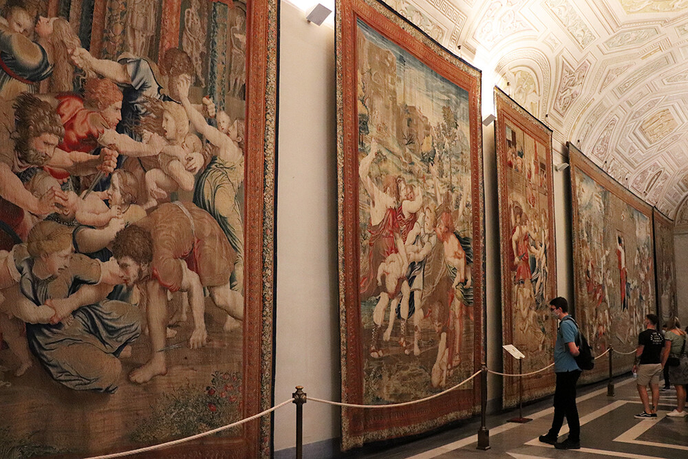 The Hall of Tapestries at the Vatican