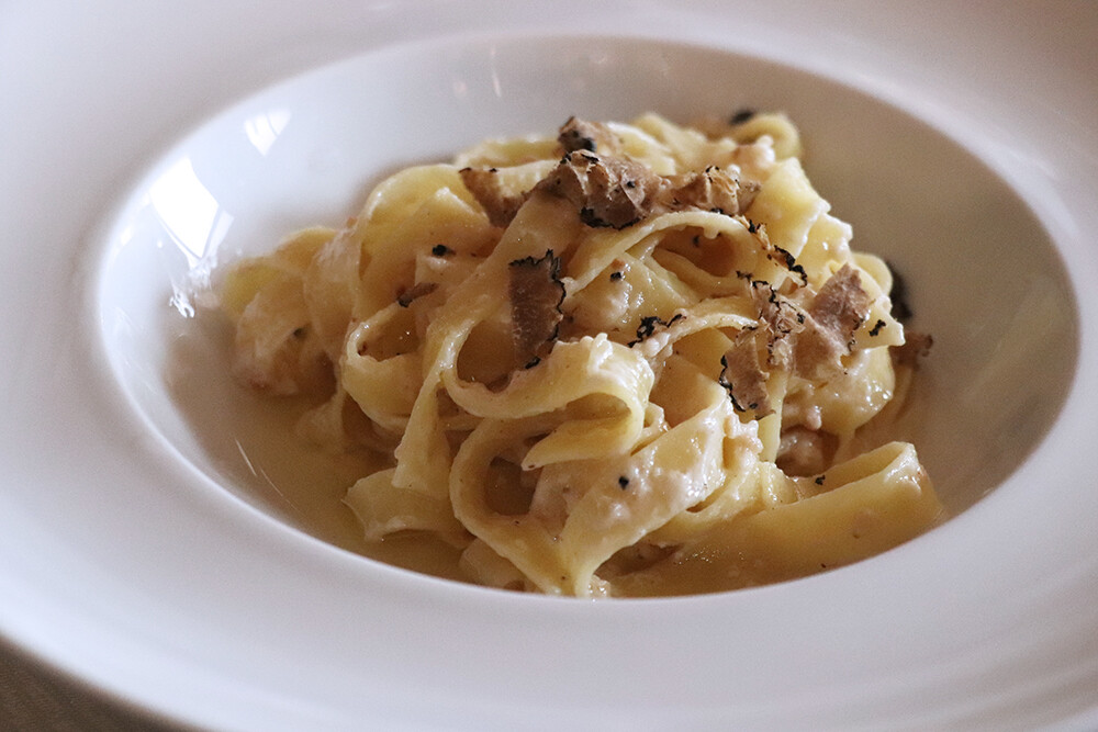 Truffle Pasta at Fattoria Palaia