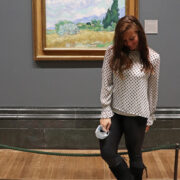 UK Blogger with A Wheatfield, with Cypresse by Vincent van Gogh
