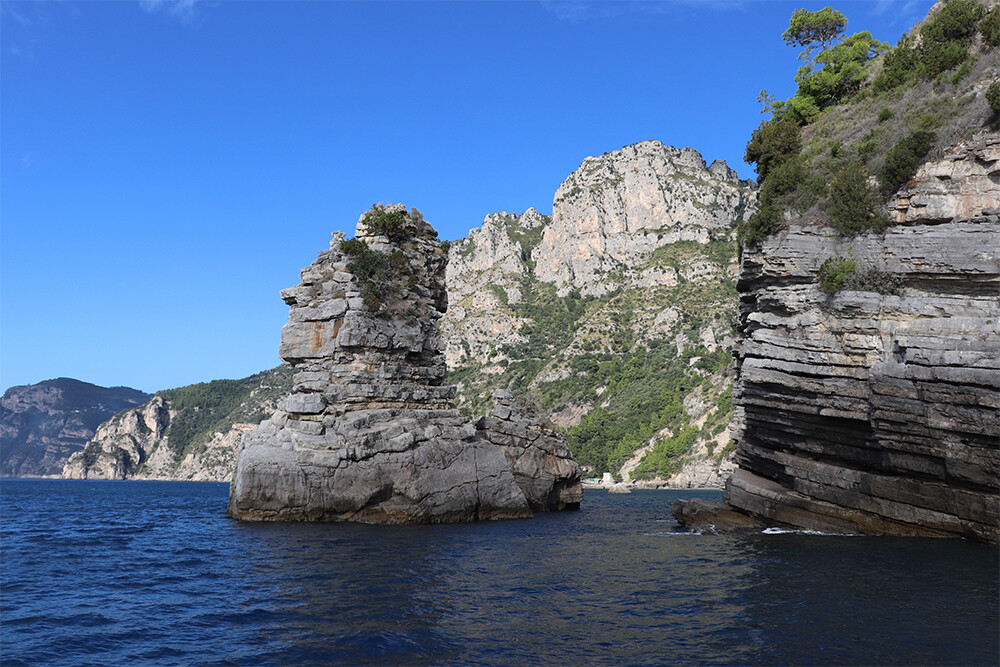Amalfi Coast from the Tyrrhenian Sea