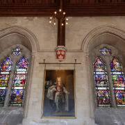 Arundel Castle Tour - Stained Glass Windows in Barons Hall