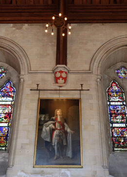 Arundel Castle Tour - Stained Glass Windows in Barons Hall