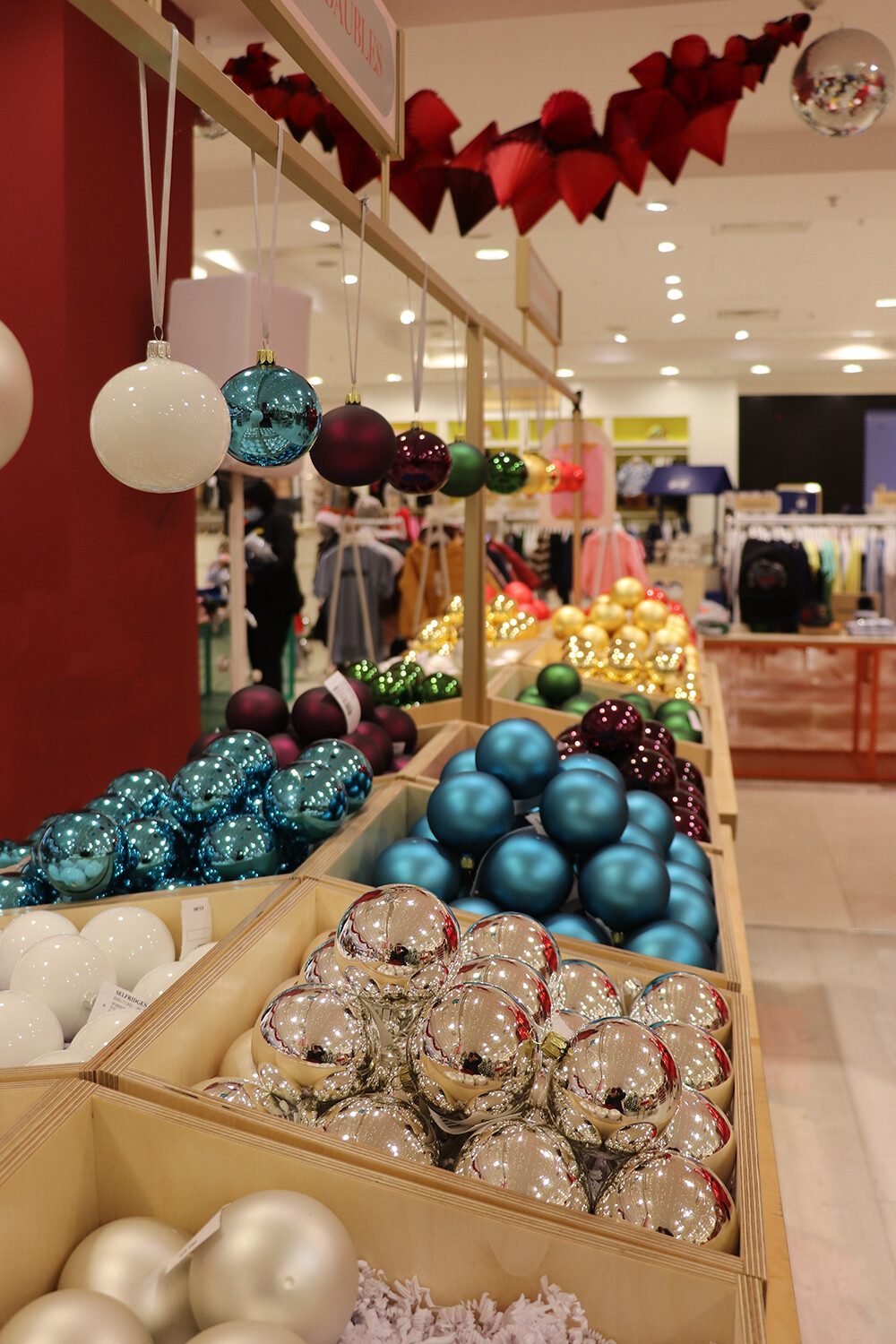 Christmas Ornmaents at Selfridges