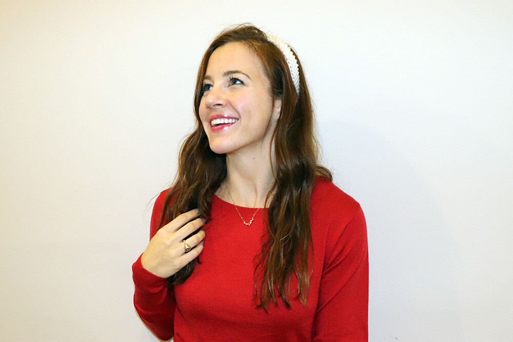 Faux Pearl Decor Headband and Zodiac Constellation Necklace