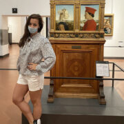 Kelly at the The Uffizi Gallery