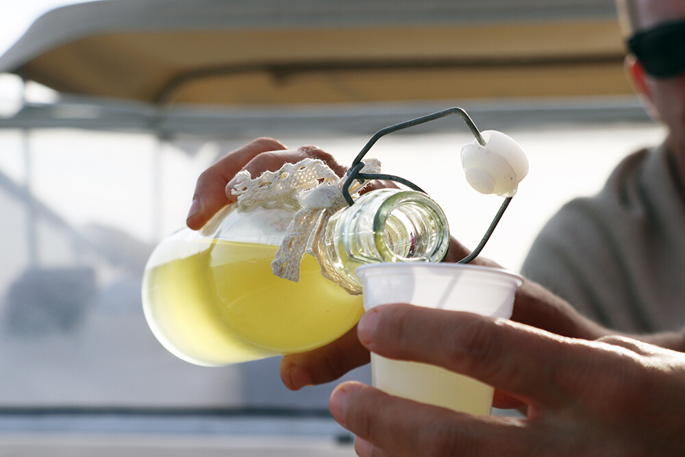 Limoncello on Our Capri Boat Trip